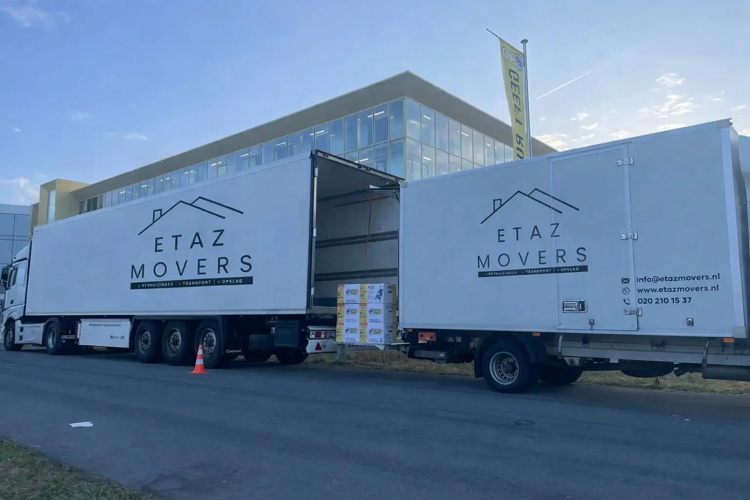 ETAZ Movers tijdens een internationale verhuizing binnen Europa