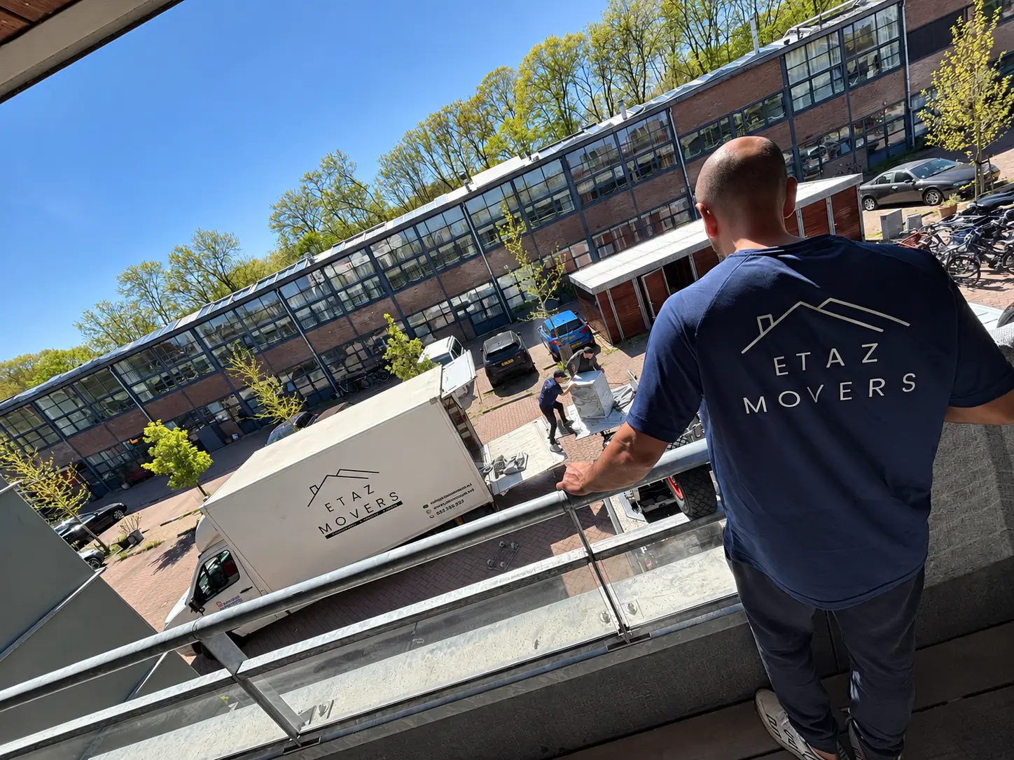 ETAZ Movers tijdens een woningontruiming in Amsterdam